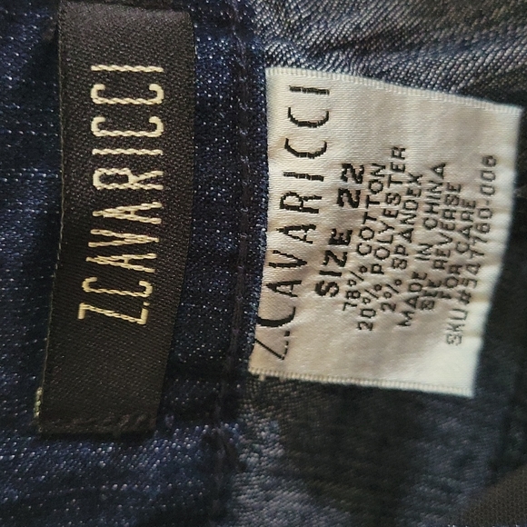 Z.Cavaricci sz 22 wide flared leg denim jeans - Picture 7 of 7